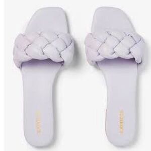 Express purple braided  sandals